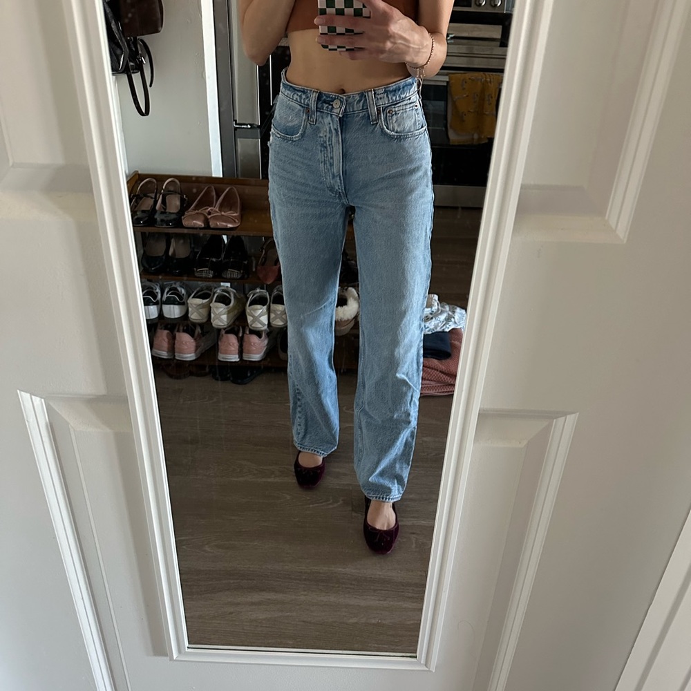 Abercrombie and Fitch high loose jeans, size 00L